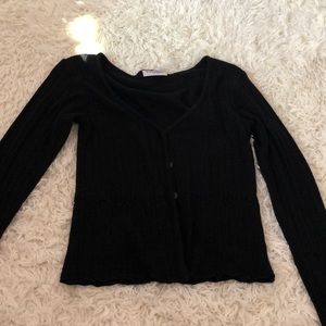 black cardigan